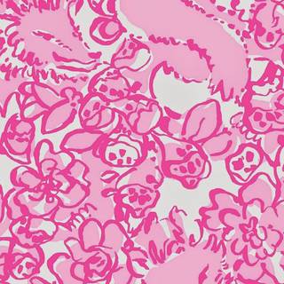 Flowers pink preppy wallpaper
