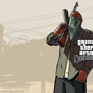 GTA SA logo wallpaper