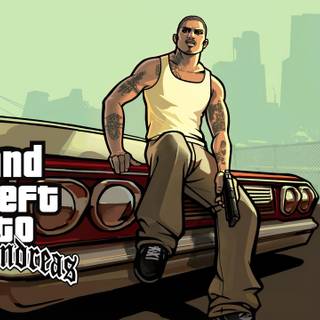 GTA SA logo wallpaper