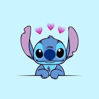 Cute Stitch iPhone wallpaper