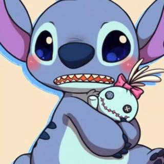Cute Stitch iPhone wallpaper