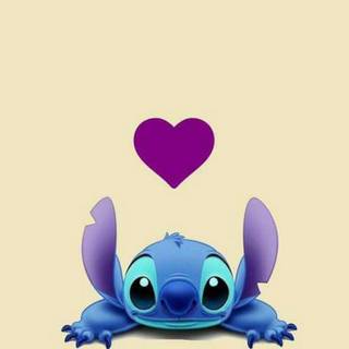 Cute Stitch iPhone wallpaper