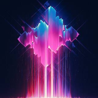 Glitch art desktop wallpaper