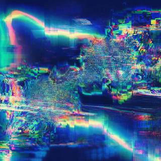 Glitch art desktop wallpaper