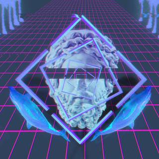 Glitch art desktop wallpaper