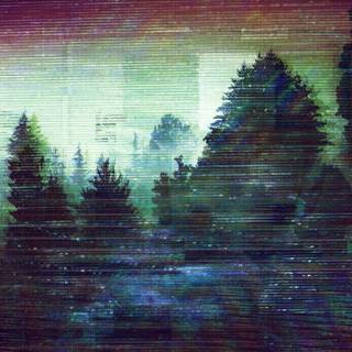 Glitch art desktop wallpaper