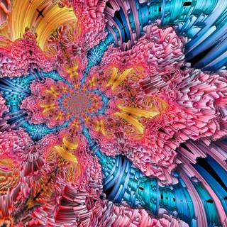 Glitch art desktop wallpaper