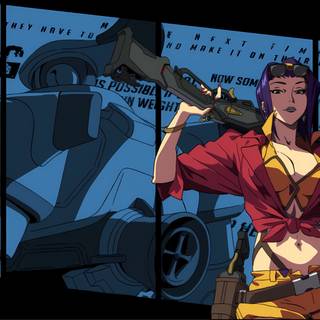 Cowboy Bebop Faye desktop wallpaper