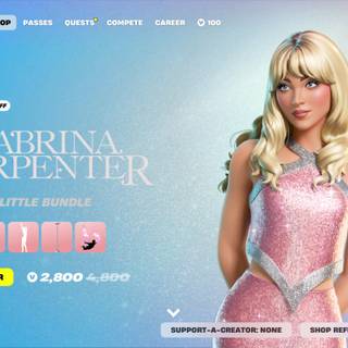 Sabrina Carpenter PS5 wallpaper