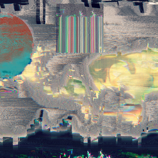 Glitch art desktop wallpaper