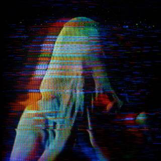 Glitch art desktop wallpaper