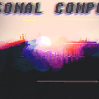 Glitch art desktop wallpaper