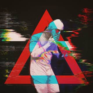 Glitch art desktop wallpaper