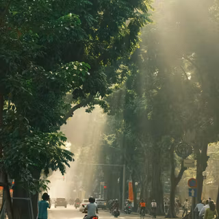 Morning city wallpaper