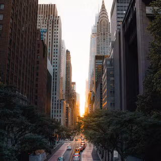 Morning city wallpaper