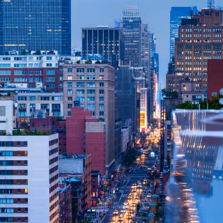 Morning city wallpaper