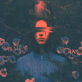 Glitch art desktop wallpaper