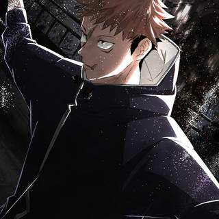 Yuji hoodie iPhone wallpaper