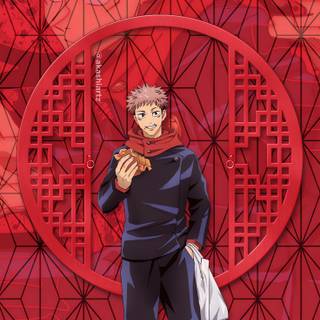 Yuji hoodie iPhone wallpaper