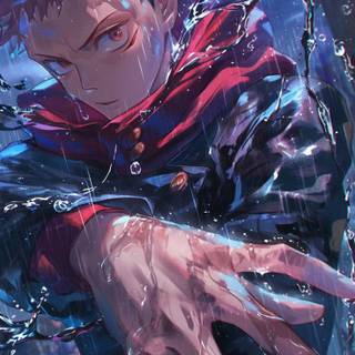 Yuji hoodie iPhone wallpaper