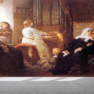 Classical painting woman wallpaper