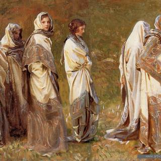 Classical painting woman wallpaper