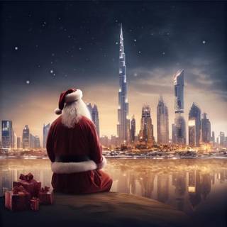 Christmas in Dubai wallpaper
