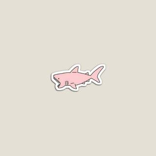 Cute pink sharks wallpaper