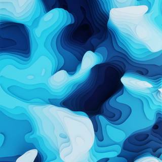 Blue and white abstract art wallpaper