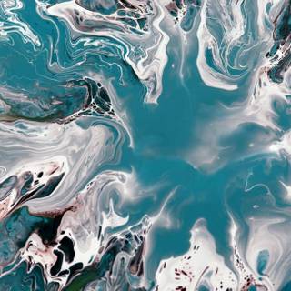 Blue and white abstract art wallpaper