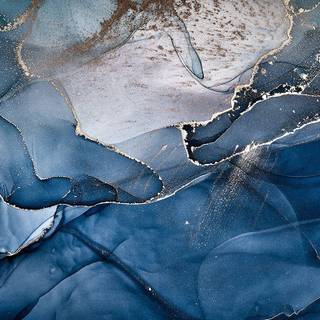 Blue and white abstract art wallpaper