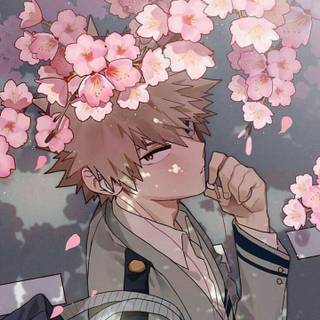 Bakugo pink hair wallpaper