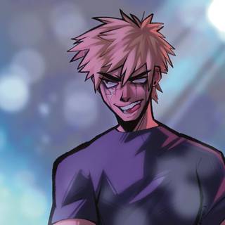 Bakugo pink hair wallpaper