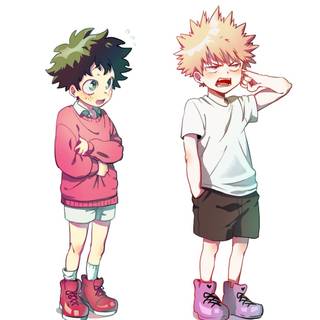 Bakugo pink hair wallpaper