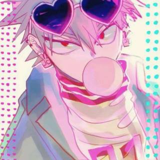 Bakugo pink hair wallpaper