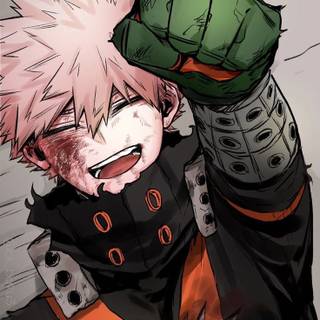 Bakugo pink hair wallpaper