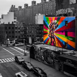 Selective color wallpaper