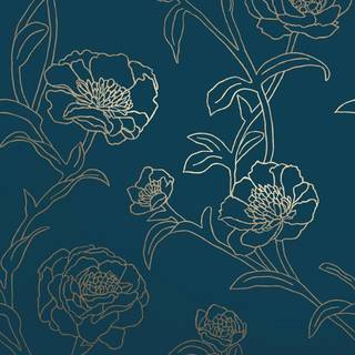 Peacock blue wallpaper