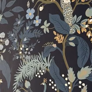 Peacock blue wallpaper