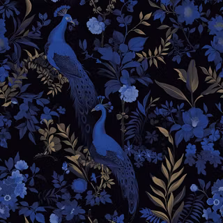 Peacock blue wallpaper