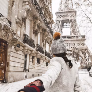 Paris snow wallpaper