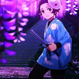 Tanjiro Wisteria wallpaper