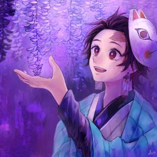 Tanjiro Wisteria wallpaper