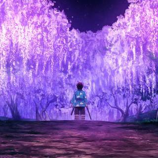 Tanjiro Wisteria wallpaper