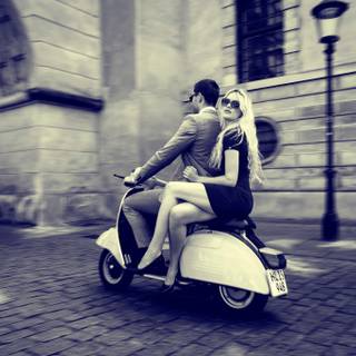 Vespa vintage wallpaper