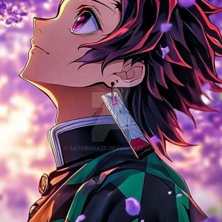 Tanjiro Wisteria wallpaper