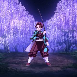 Tanjiro Wisteria wallpaper