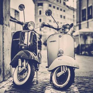 Vespa vintage wallpaper