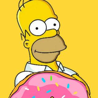 Homer donut wallpaper