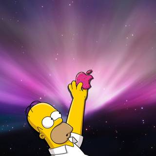 Homer donut wallpaper